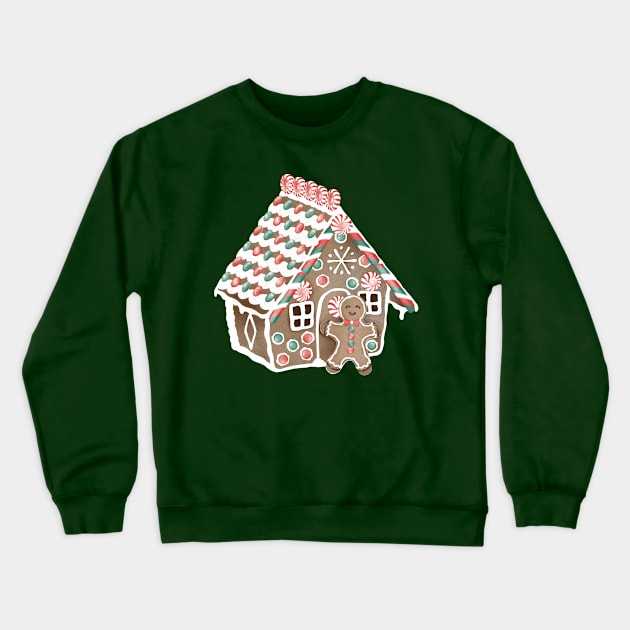 Gingerbread Man's Abode Crewneck Sweatshirt by PerrinLeFeuvre